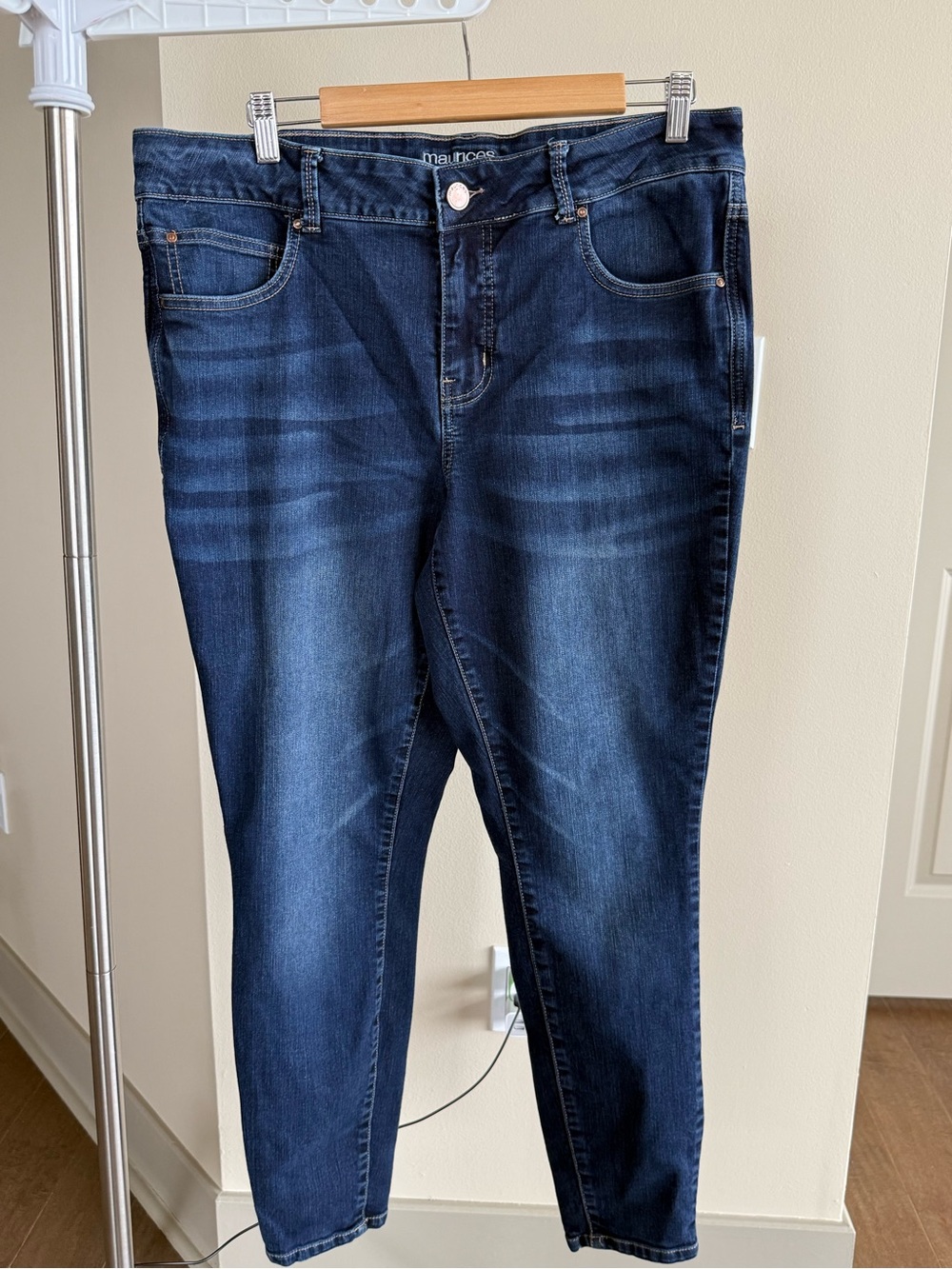 Maurices Dark Indigo Skinny Jeans
